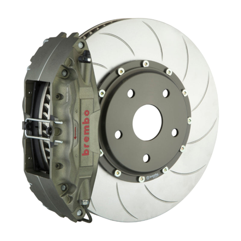 Brembo 17-20 Civic Si Sedan PISTA Front Race BBK 4 Pist Cast 2pc 328 x35x53a 2pc Rotor T5-Clear HA