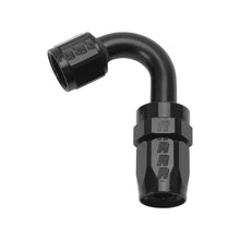 Load image into Gallery viewer, Russell Performance -10 AN Black 120 Degree Full Flow Swivel Hose End