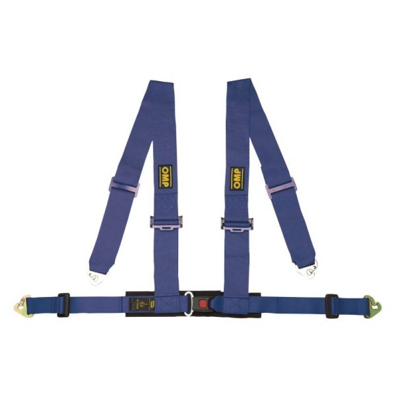 OMP Seat Belts Ece Homologated 4 Point Harness - Blue