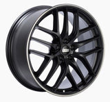 BBS CC-R 20x10.5 5x114.3 ET25 Satin Black Polished Rim Protector Wheel -82mm PFS/Clip Required