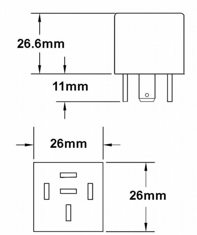 Hella Relay 12V 20/40A Spdt Res Sld