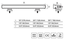 Load image into Gallery viewer, Go Rhino Xplor Flash Series Sgl Multi Function LED Light Bar (Track Mount) 20in. - Blk