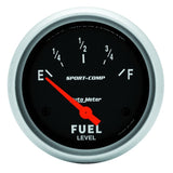 AutoMeter Gauge Fuel Level 2-5/8in. 0 Ohm(e) to 90 Ohm(f) Elec Sport-Comp