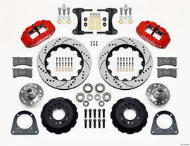 Wilwood Narrow Superlite 6R Front Hub Kit 14.00in Drill Red TCI-IFS 71-78 (Pinto Based)