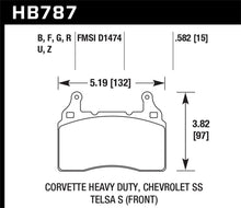 Load image into Gallery viewer, Hawk 15-17 Chevy Corvette Performance Ceramic Street Front Brake Pads