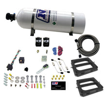 Load image into Gallery viewer, Nitrous Express Dual/Dominator/Alcohol Nitrous Kit (50-300HP) w/15lb Bottle