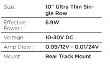 Load image into Gallery viewer, Go Rhino Xplor Flash Series Sgl Multi Function LED Light Bar (Track Mount) 10in. - Blk