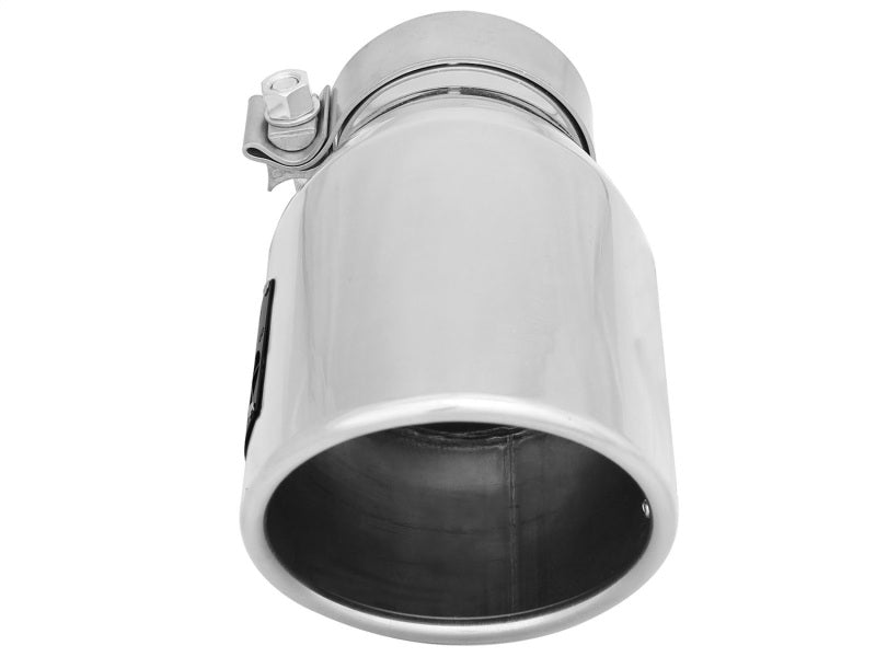 aFe MACH Force-Xp 3in Inlet x 4-1/2in Outlet x 9in Length 304 Stainless Steel Exhaust Tip