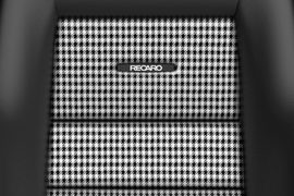 Recaro Classic LS Seat - Black Leather/Pepita Fabric