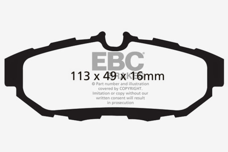 EBC 10-14 Ford Mustang 5.0 Bluestuff Rear Brake Pads