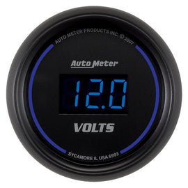 Autometer Cobalt Digital 52.4mm Black Voltmeter