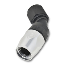 Load image into Gallery viewer, Russell Performance -10 AN Black/Silver 45 Degree Full Flow Hose End