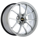 BBS RI-A 18x10.5 5x120 ET22 Diamond Silver Wheel -82mm PFS/Clip Required