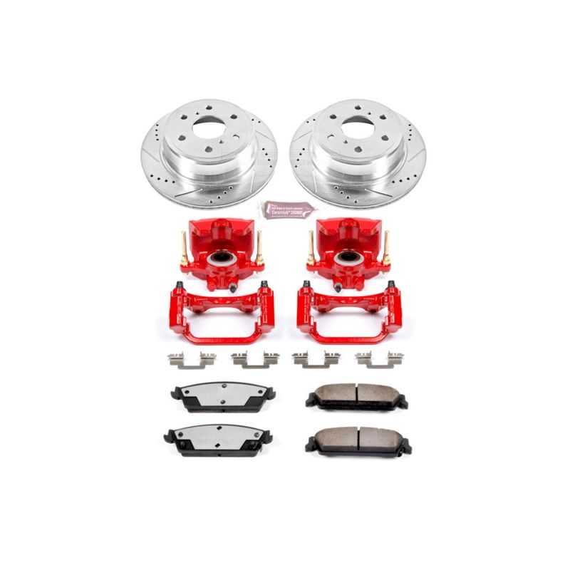 Power Stop 07-14 Cadillac Escalade Rear Z36 Truck & Tow Brake Kit w/Calipers