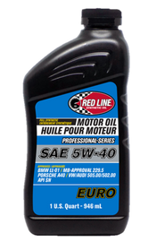 Red Line Pro-Series Euro 5W40 Motor Oil - Quart