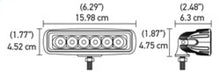 Load image into Gallery viewer, Hella Value Fit Mini Flush Mount 7.7in - 18W White Housing Flood Beam LED Light Bar