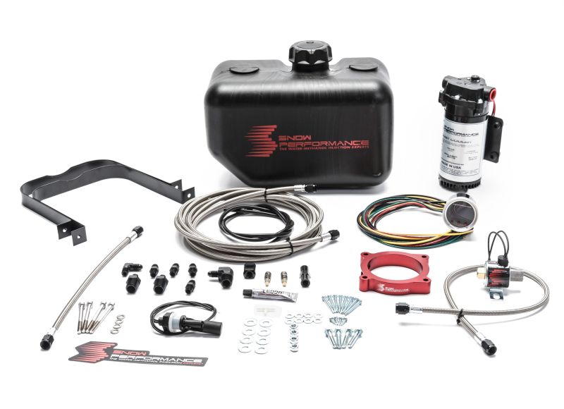 Snow Performance 11-17 Mustang Stg 2 Boost Cooler F/I Water Injection Kit (SS Braid Line & 4AN)