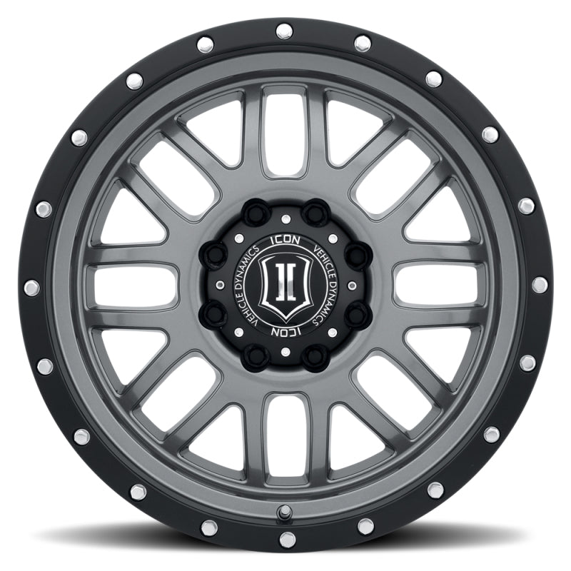 ICON Alpha 20x9 6x135 16mm Offset 5.625in BS Gunmetal Wheel