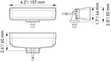 Load image into Gallery viewer, Hella Universal Black Magic 6 L.E.D. Mini Light Bar - Flood Beam