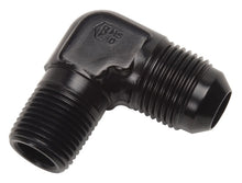 Load image into Gallery viewer, Russell Performance -10 AN to 1/2in NPT 90 Degree Flare to Pipe Adapter (Black)