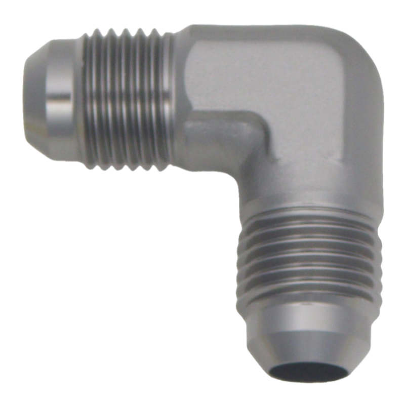 DeatschWerks 6AN Male Flare To 6AN Male Flare 90-Degree Coupler Fitting