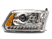 Load image into Gallery viewer, Raxiom 09-18 Dodge RAM 1500 LED Halo Headlights w/ Swtchbck Turn Signals- Chrome Hsng (Clear Lens)