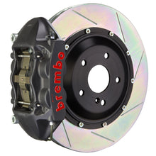 Load image into Gallery viewer, Brembo 08-12 Quattroporte Rr GTS BBK 4Pist Cast 380x28 2pc Rotor Slotted Type1-Black HA