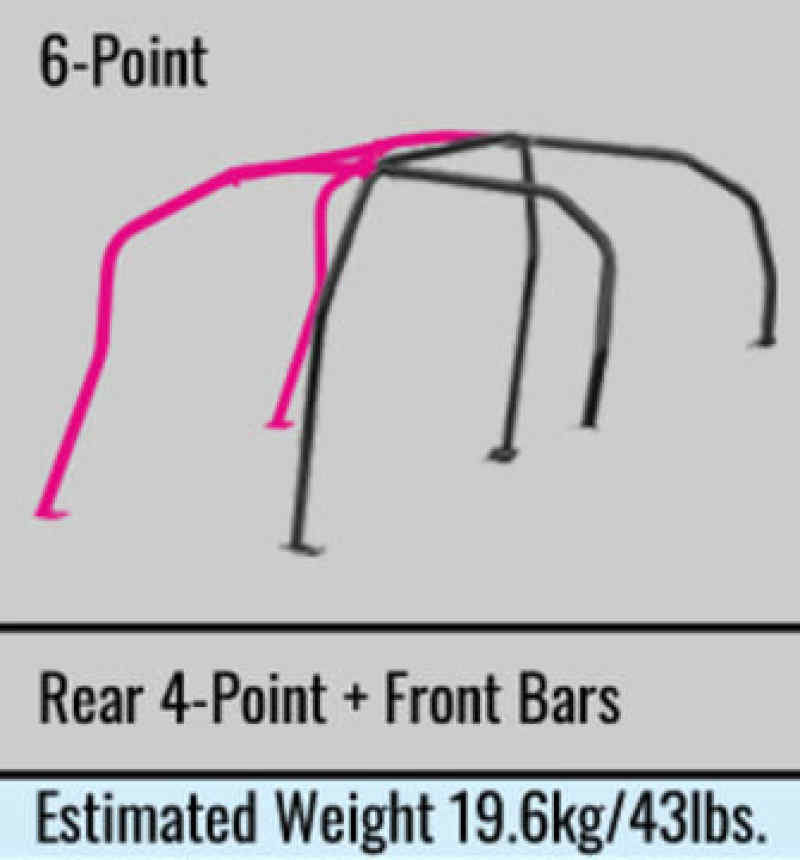 Cusco Roll Cage 6 points Dash Escape Chromoly 5 Passengers CZ4A Evo 10 (S/O / No Cancel)