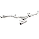 MagnaFlow Cat Back, SS, 2.5in, Competition, Dual Split Polish 4.5in Tips 2015 Ford Mustang Ecoboost