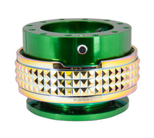 Load image into Gallery viewer, NRG Quick Release Kit - Pyramid Edition - Green Body / Neochrome Pyramid Ring
