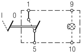 Hella Switch Rocker Spst W/ Loc Light