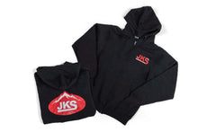 Load image into Gallery viewer, JKS Manufacturing Zippered Black Hoodie - Medium