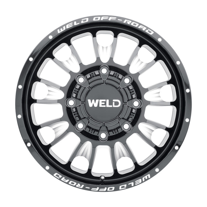 Weld Off-Road W121 20X8.25 Scorch Outer 8X200 ET-227 BS-4.17 Gloss Black MIL 142.2