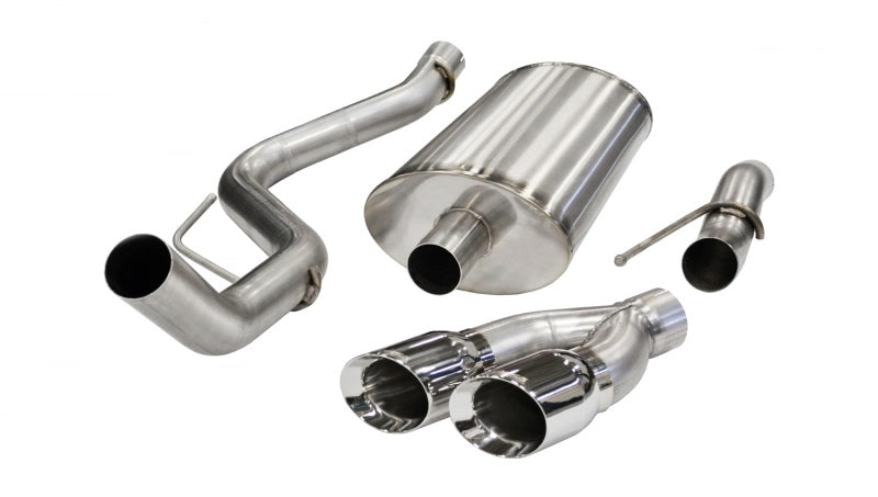 Corsa 2011-2014 Ford F-150 Raptor 6.2L V8 Polished Sport Cat-Back Exhaust