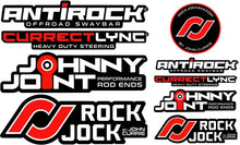 Load image into Gallery viewer, RockJock Sticker Pack Black Background