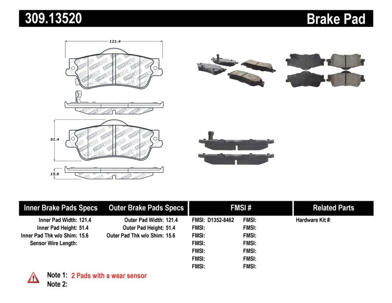 StopTech Performance Brake Pads