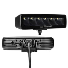 Load image into Gallery viewer, Go Rhino Xplor Blackout Series Sixline LED Spot Light Kit (Surface/Threaded Stud Mount) - Blk (Pair)