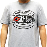RockJock T-Shirt w/ Vintage Logo Gray XL Print on the Front