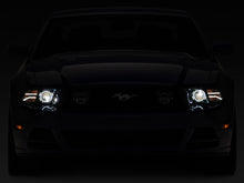 Load image into Gallery viewer, Raxiom 13-14 Ford Mustang LED Halo Projector Headlights- Black Housing (Clear Lens)