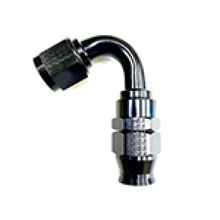 Load image into Gallery viewer, Fragola -12AN Real Street x 120 Degree Hose End Black For PTFE Hose