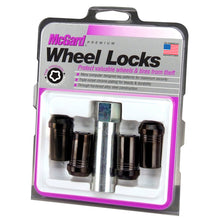 Load image into Gallery viewer, McGard Wheel Lock Nut Set - 4pk. (Tuner / Cone Seat) 1/2-20 / 13/16 Hex / 1.60in. Length - Black