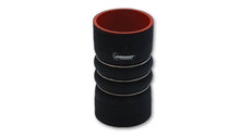 Load image into Gallery viewer, Vibrant 4 Ply Aramid Hump Hose w/3 SS Rings 5in ID x 7in Length - Black