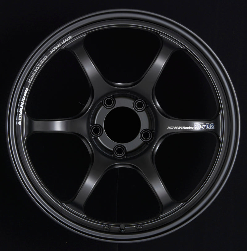 Advan RG-D2 18x9.0 +43 5-114.3 Semi Gloss Black Wheel