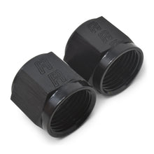 Load image into Gallery viewer, Russell Performance -6 AN Tube Nuts 3/8in dia. (Black) (2 pcs.)