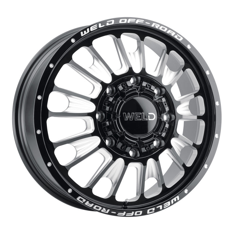 Weld Off-Road W121 20X8.25 Scorch Front 8X210 ET108 BS8.90 Gloss Black MIL 154.3