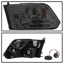 Load image into Gallery viewer, Spyder Dodge Ram 09-12 Projector Headlights Light Bar DRL Smoke PRO-YD-DR09-LBDRL-SM