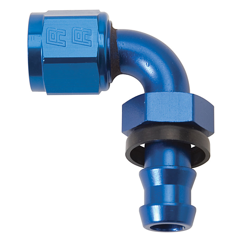 Russell Performance -4 AN Twist-Lok 90 Degree Hose End (Blue)