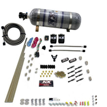 Load image into Gallery viewer, Nitrous Express 8 Cyl Dry Direct Port 2 Solenoids Nitrous Kit (200-600HP) w/Composite Bottle