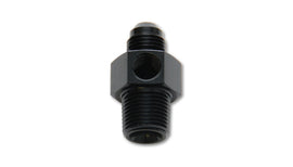 Vibrant -8AN Male to 1/4in NPT Male Union Adapter Fitting w/ 1/8in NPT Port