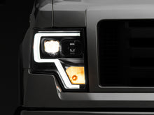 Load image into Gallery viewer, Raxiom 09-14 F-150 Projector Headlights w/ LED Accent- Black Housing (Clear Lens)